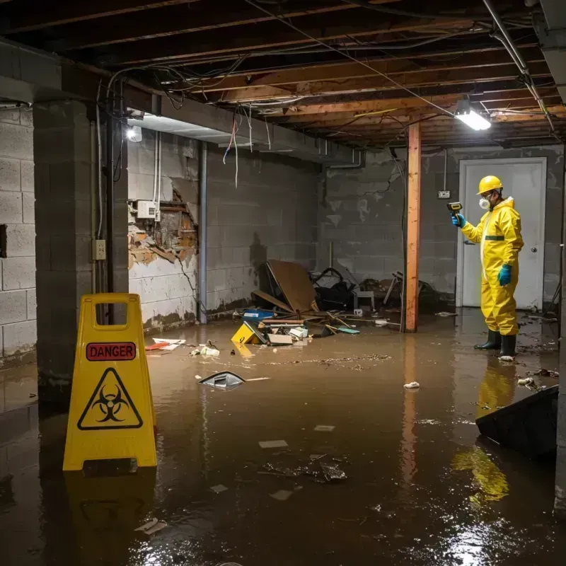 Flooded Basement Electrical Hazard in Whitesburg, KY Property